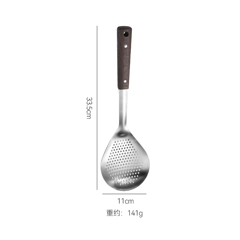 201 단단한 나무 검은 후추 숟가락