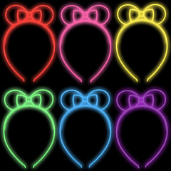 Factory Direct Wholesale Amazon Bestselling Glowing Butterfly Bow Hair Clip for Children European and American Hair Accessories Party Decorations