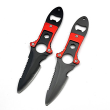 阳江不锈钢多功能户外野营刀潜水员求生刀随身钓鱼割绳潜水绑腿刀