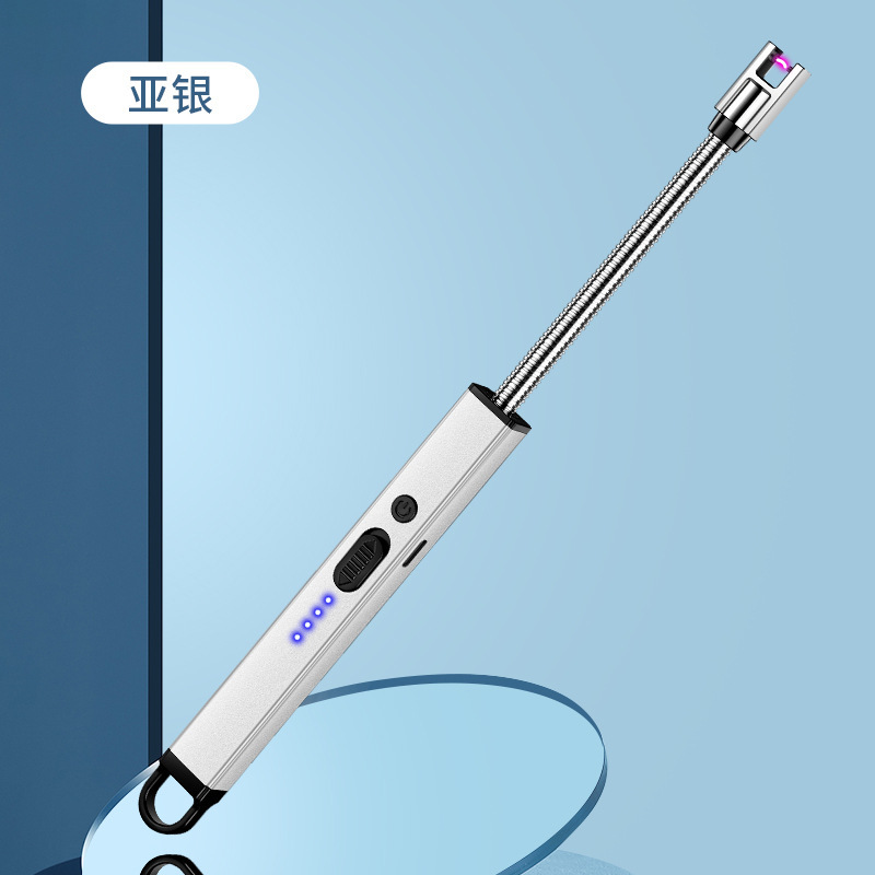 Fabricantes al por mayor Arco Tipo-c Cargador Encendedor Estufa de gas Encendido Agarre Exalargue Cocina Encendedor Transfronterizo Chong