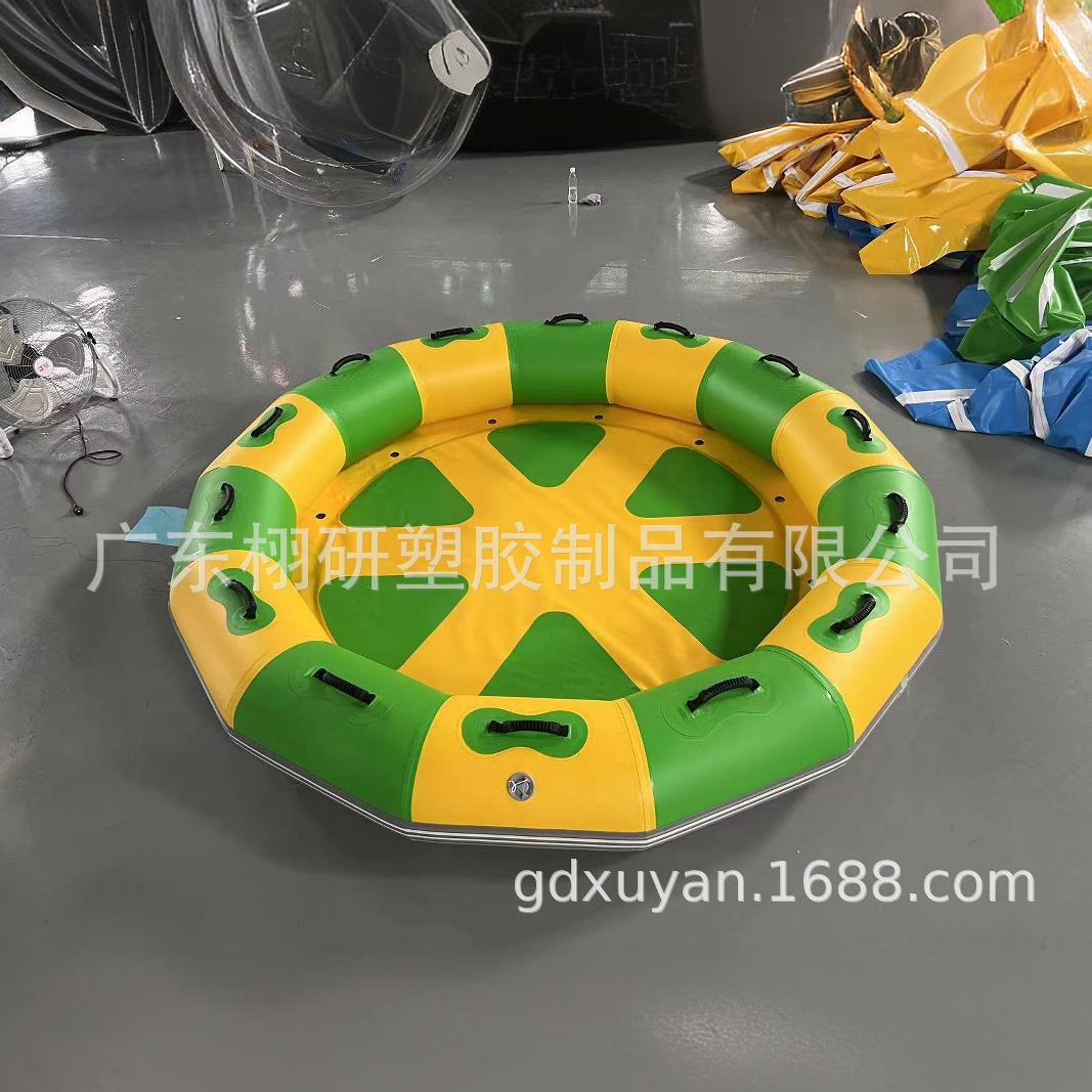 六人圆筏水上乐园巨蟒蛇滑水器皮筏子高温热合划水圈漂流皮划艇厂