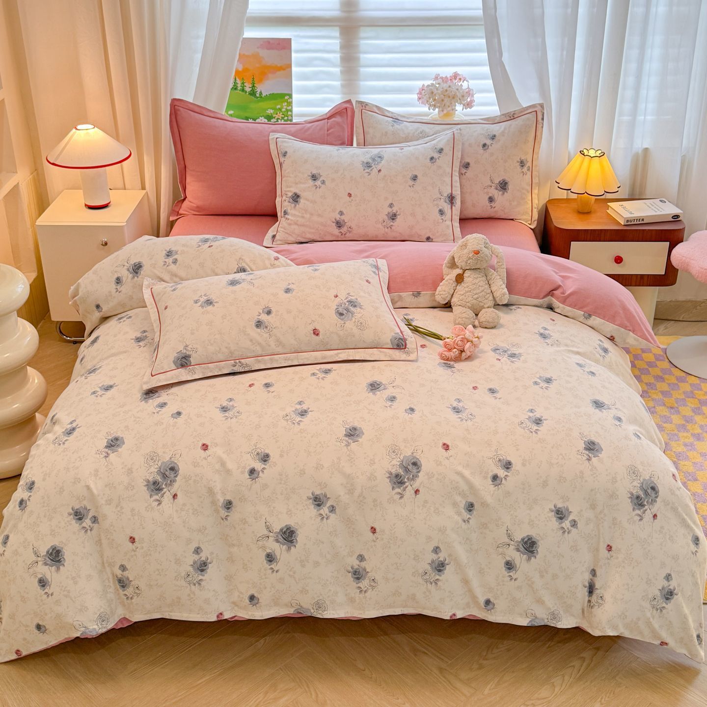 2025 otoño y invierno nuevo algodón grueso molienda cama de tres piezas de sábanas de algodón clase A cubierta de cama de cama de cama de gazolas 4