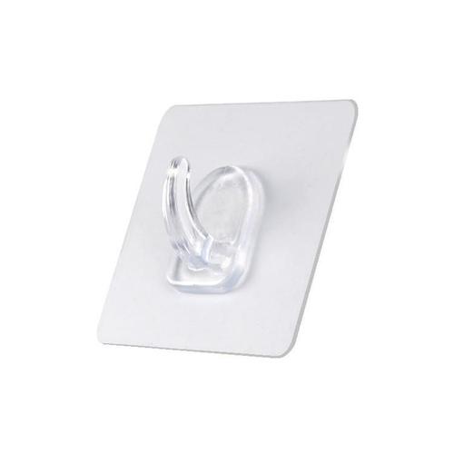 Transparent Ox Horn Hook New Version Paper Towel Holder Kitchen Bathroom Creative Damage-Free Door Behind Anchor No Drilling Plastic Adhesive Hook Factory Price