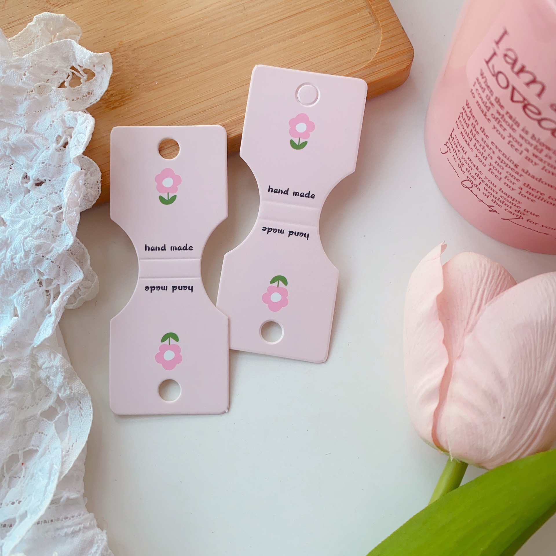 Nuevo engrosado doblado grabado accesorio cabello tarjeta de papel de dibujos animados niños cuerda de embalaje de tarjetas de joyería image 6