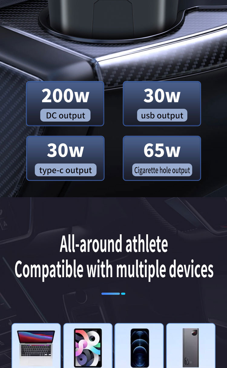 Multifunctional 12V24V to 220V Car Inverter Converter for Cars and Trucks Mobile Phone Charger Socket Type