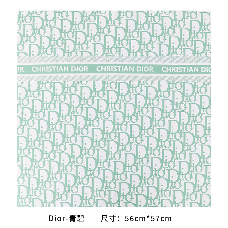 그린 디올 스타일 흰색 배경(헤라 종이) 20장;