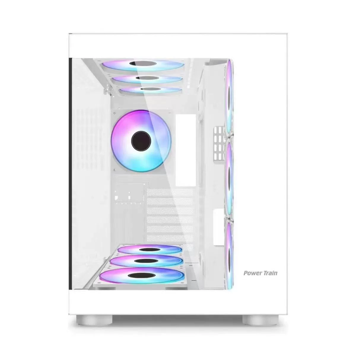 Компьютеры в стиле кросс-бордер настольные ПК корпус ATX большая пластина полностью прозрачное закалённое стекло игровая водяная холодная сборка