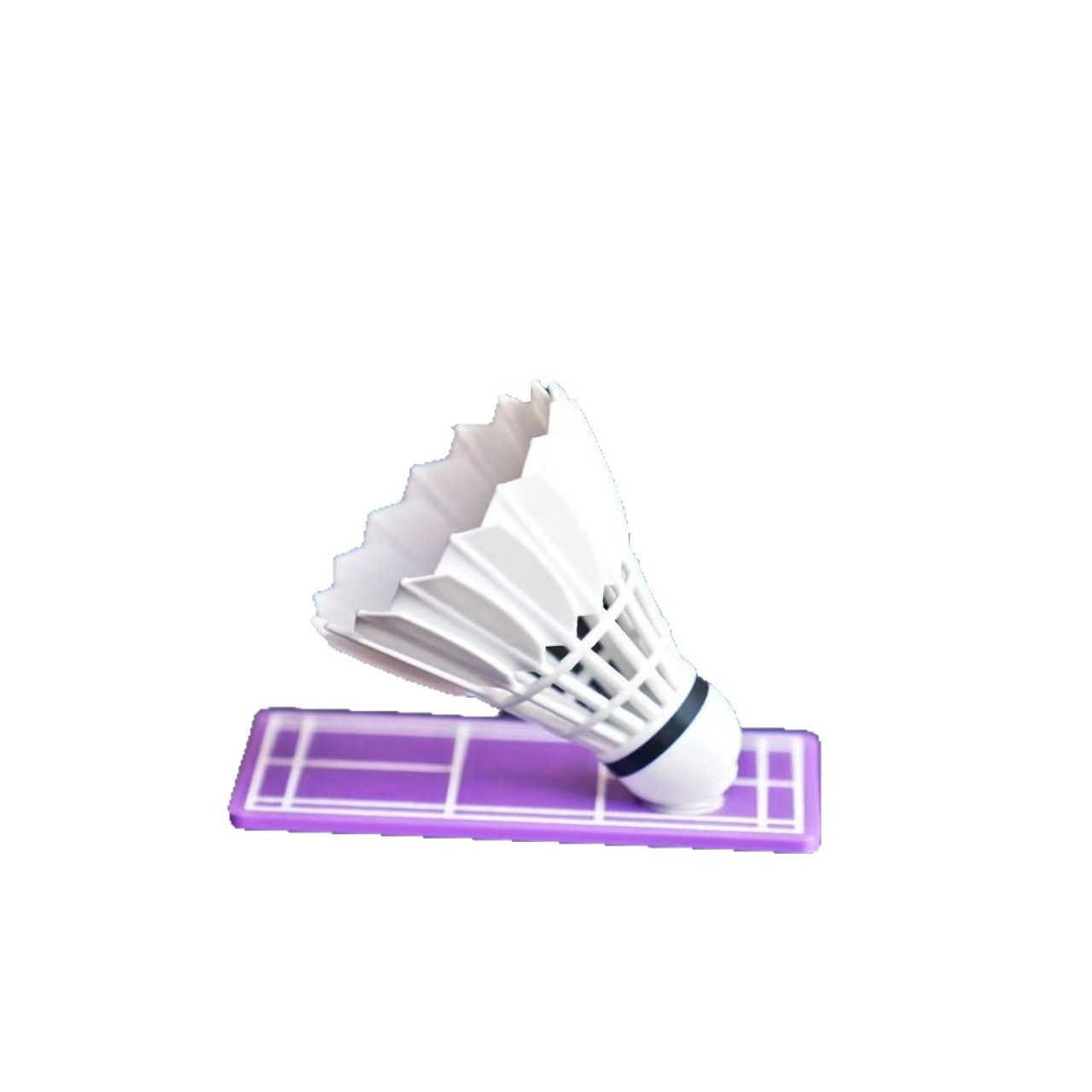 Car-mounted badminton ornament that rotates with the vehicle's direction, creative and personalized stress-relief car dashboard decoration accessory