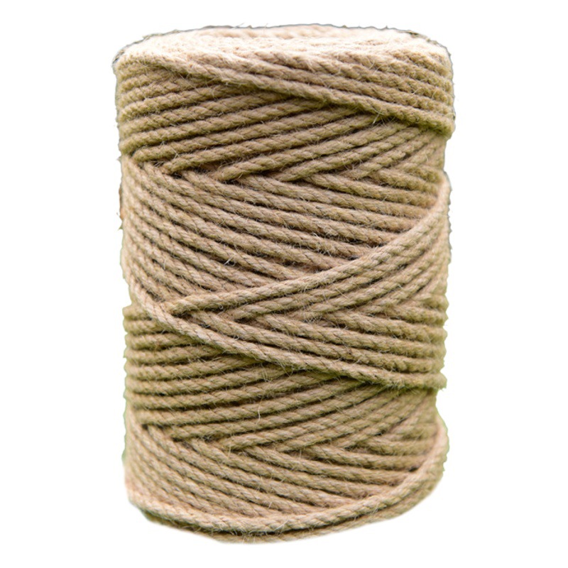 Venta al por mayor de alta calidad gruesa y delgada cuerda de cáñamo cuerda de yute cuerda de escalada de gato cuerda de cáñamo tejida decorativa vintage artesanía de jardinería cuerda de cáñamo fino