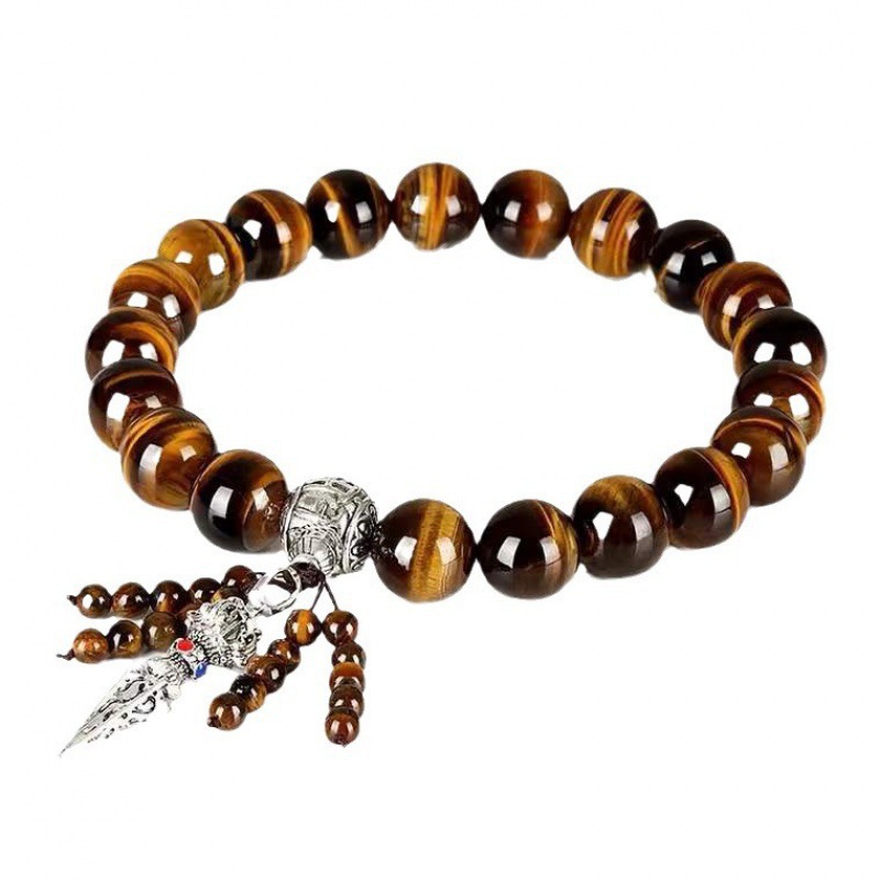 Auto engranaje perla Buda perla adornos de automóvil de alta calidad Ping An Piedra de ojo de tigre colgantes de automóvil adornos de palanca de engranaje