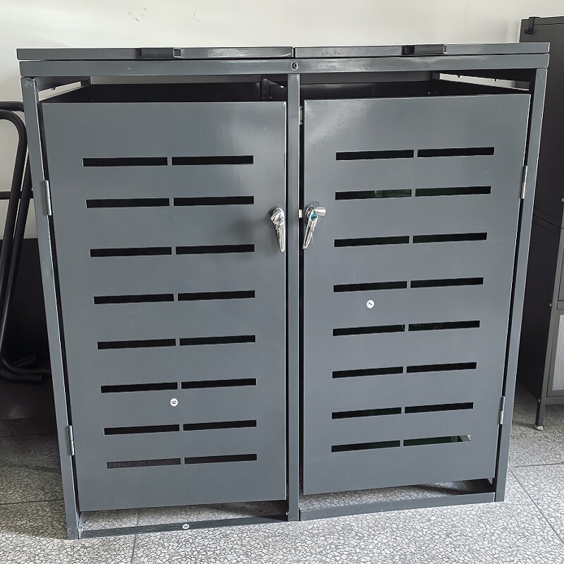 Cross-border double-compartment dustbin dustbin storage room tool storage box wheelie bin store