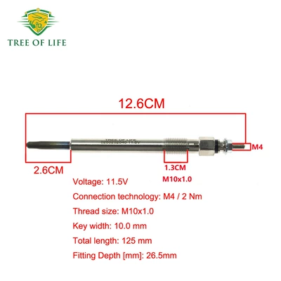 preheating plug – glow plug