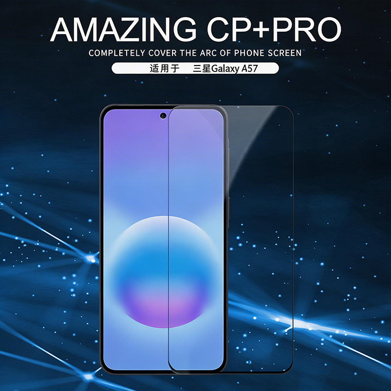 Kính cường lực NILLKIN cho Samsung Galaxy A57 5G, chống va đập, phủ toàn màn hình — CP+PRO phủ toàn bộ kính cường lực Samsung A57 5G đen