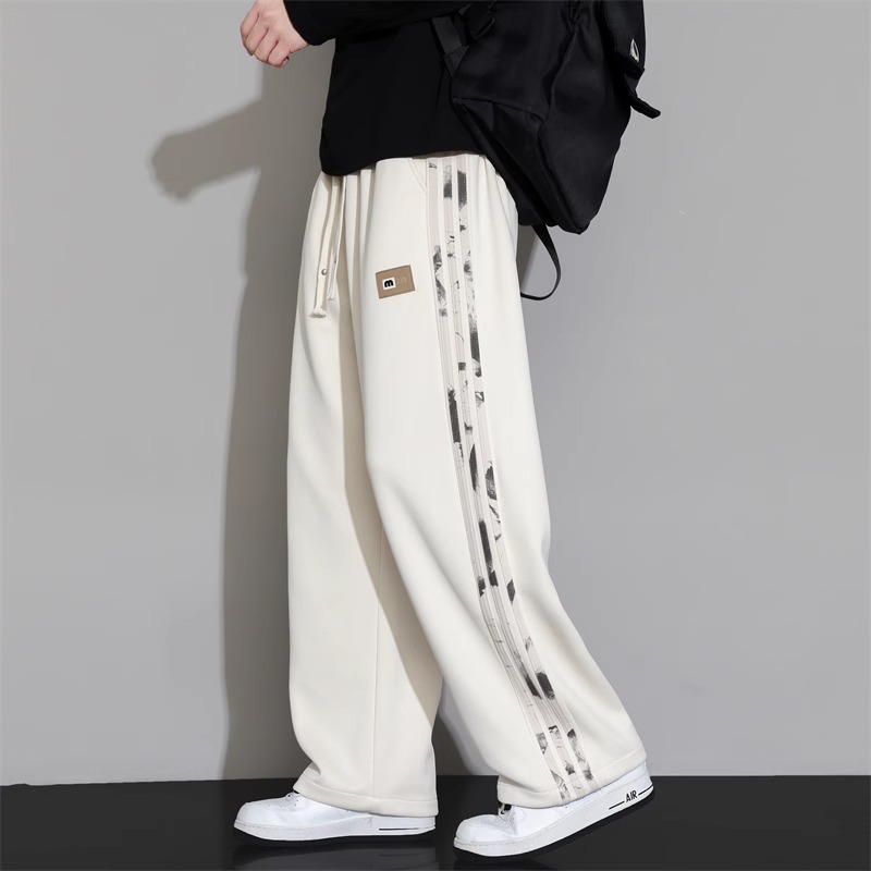 NASA Pants Men's Spring and Autumn 2025 New Loose Straight Men's Pants Loose Wide Leg Sports Casual Trousers
