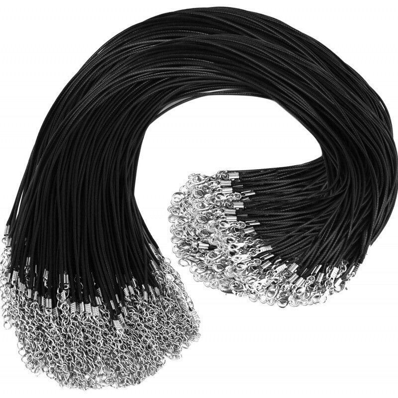 Lobster Clasp 1.5mm Korean Wax Rope Necklace Rope DIY Jewelry Accessories Material Pendant Leather Rope Extension Chain Lobster Clasp 1.5mm Korean Wax Rope Necklace Rope DIY Jewelry Accessories Material Pendant Leather Rope Extension Chain
