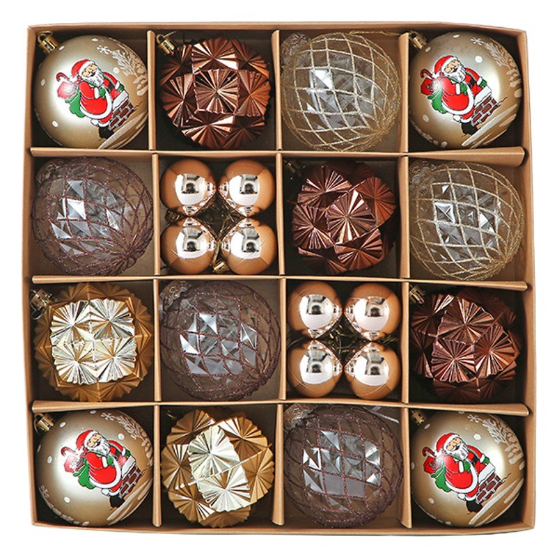 Venta caliente transfronteriza Bola de Navidad al por mayor Decoración de árbol de Navidad Bola de regalo de diseño exquisito