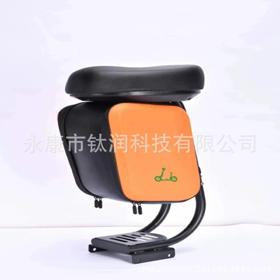 Manufacturer's Storage Rack, Electric Qatlanan elektrik skuterlər - orange-seat
