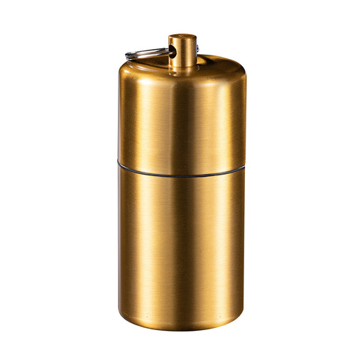 YF-816 Men's Metal Waterproof Cigarette Case 10 Pieces, Outdoor Pressure-Resistant Portable Keychain Storage Sealed Can