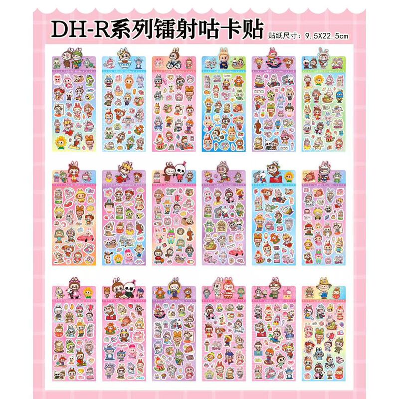 漫画ラブブガカステッカー装飾ステッカー組み合わせガカレーザー diy ハンドブックステッカー漫画ステッカー|undefined