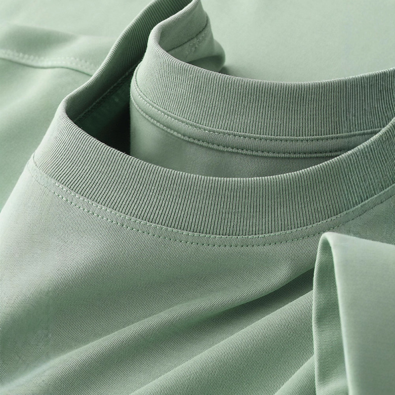 Big Sale Mercerized Cotton Clothes Cool Ice Silk Round Neck Short-Sleeved T-Shirt Men's 2025 Summer Casual Half-Sleeved Bottoming Shirt