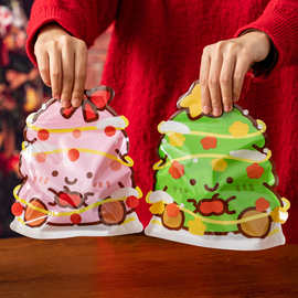 圣诞节糖果包装袋圣诞礼品包装饼干手提苹果袋子平安果手提礼物袋