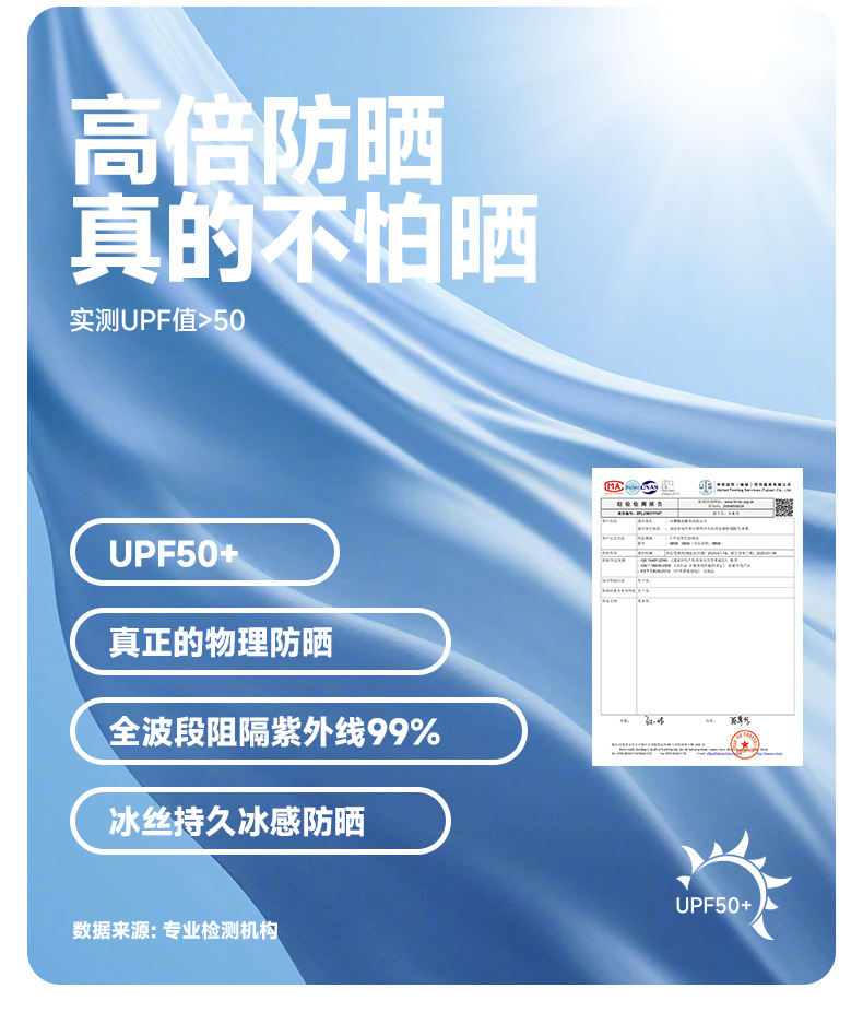 【中国直邮】奢笛熊 夏季原纱防紫外线户外骑行开车冰丝质感外套防晒服防晒衣   女款 远峰蓝 M
