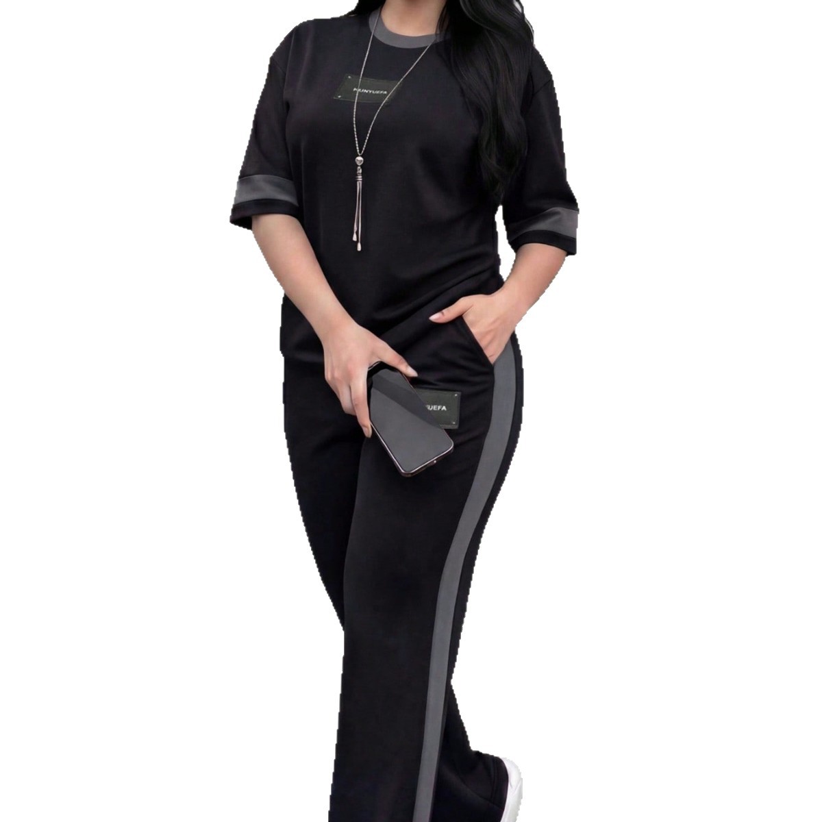 Cross-border Ready Stock Spring And Summer New Short-sleeved Two-piece...