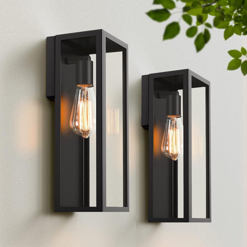Outdoor wall lamp exterior waterproof wall lamp with glass curtain porch lamp wall mounted for patio garage entrance