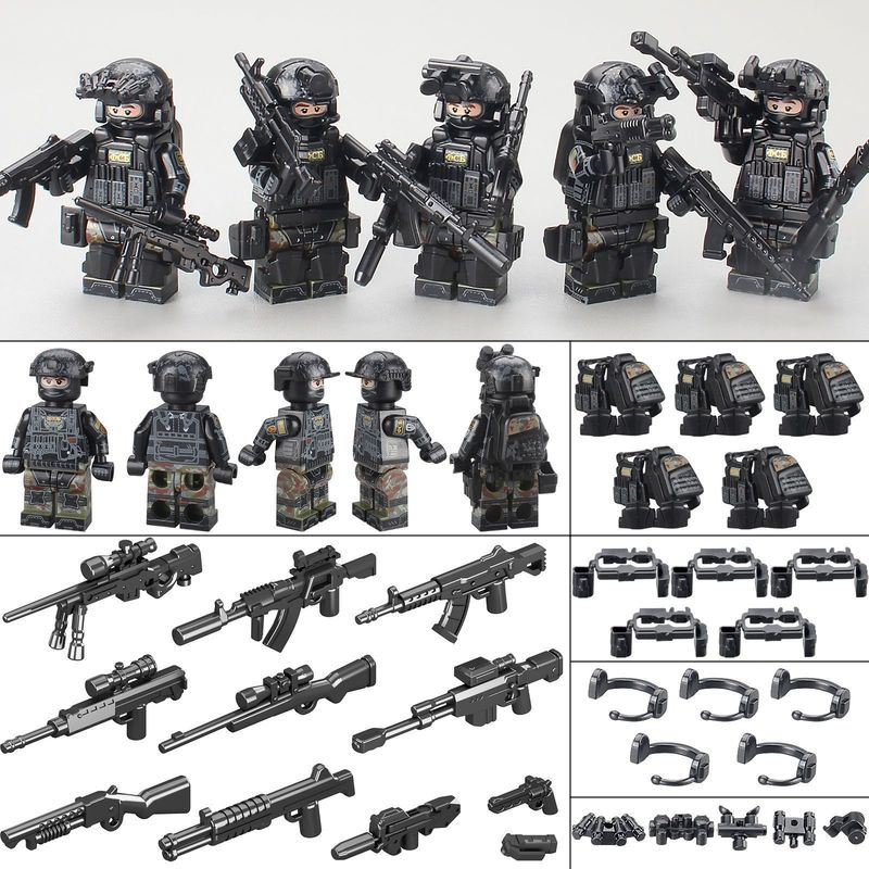 レゴミリタリーサードパーティSAS特殊部隊ミニフィギュアドイツ軍KSK兵士ミニフィギュア男の子おもちゃプラスチックと互換性があります。|undefined
