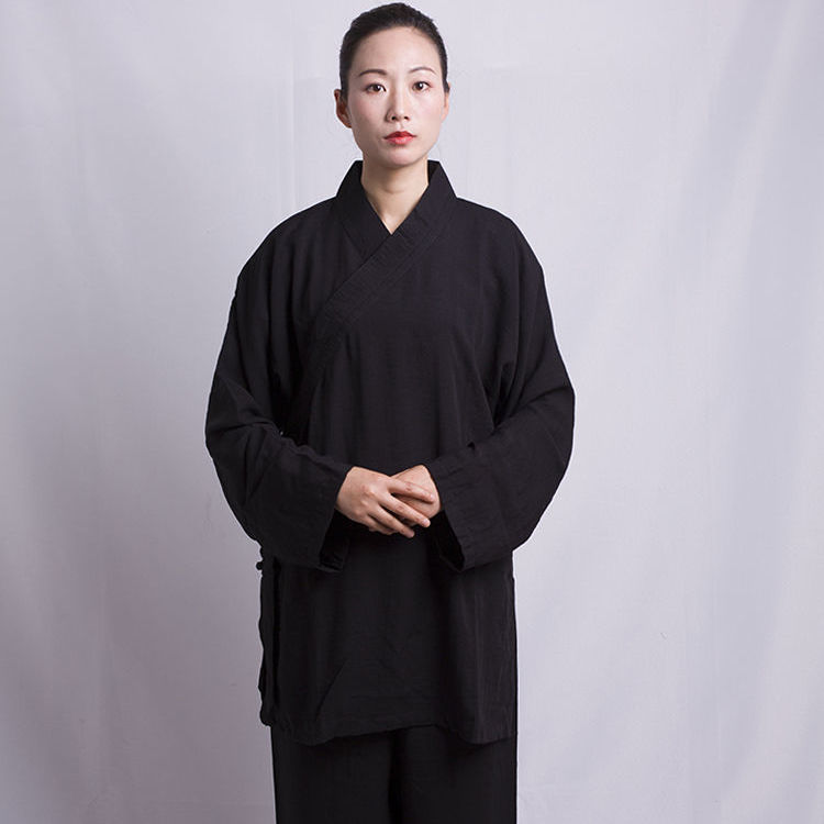 武当斜襟道教服、男女道教服、春夏太極拳服、中国風仙気漢服道教服、王也フルセット|undefined