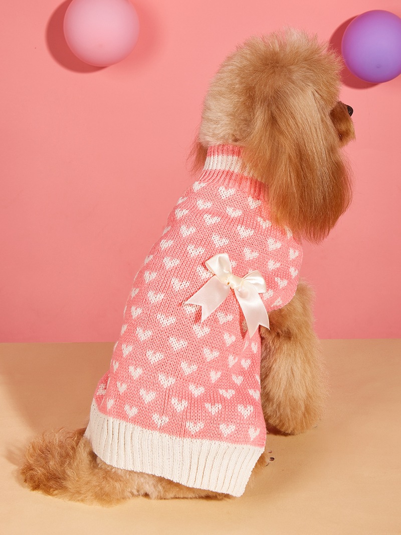 Süß Süss Acryl Valentinstag Herzform Kleidung Für Haustiere display picture 2