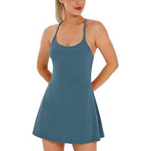 T 49927 Women's Yoga Dress with Backs Design �٤�˶�����