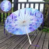 No. 33 solid wood tassel umbrella (reinforced white umbrella line)