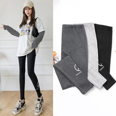 2021新款春裝孕婦打底褲春季外穿托腹褲子時尚春秋款