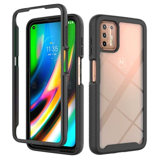 适用摩托罗拉Moto G9 Plus手机壳 二合一纯色星空防摔 欧美热销