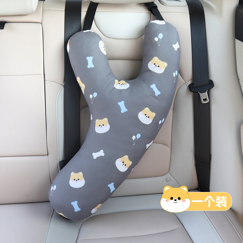 車用枕、長距離自動運転首保護、かわいい漫画の女の子、後部座席の車の睡眠、子供用保護卸売|undefined