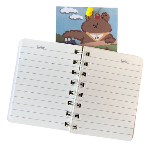 Homemade Cartoon Puppy Coil Notebook Student Prize Portable Pocket Notebook BH036