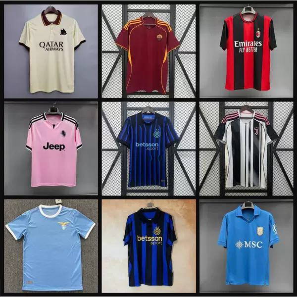 2627 Italy Venice Ac Milan Rome Jersey Naples Inter Milan Fiorentina Sports Football Uniform