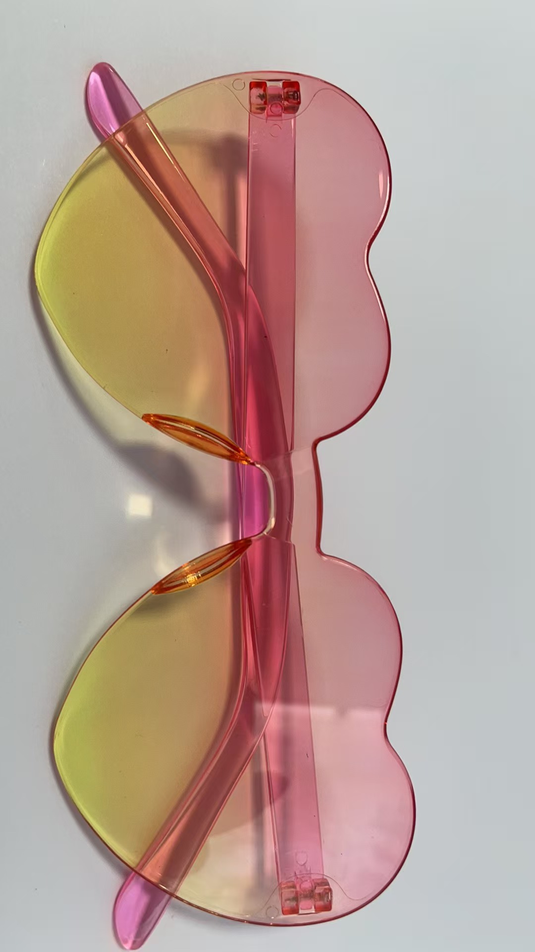 Pink and lower yellow