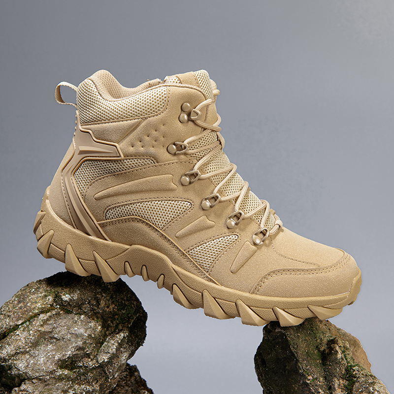 Primavera y verano nuevas botas militares masculinas Amazon al aire libre de montaña de montaña botas de herramientas de campo deserto botas deportivas casuales para hombres