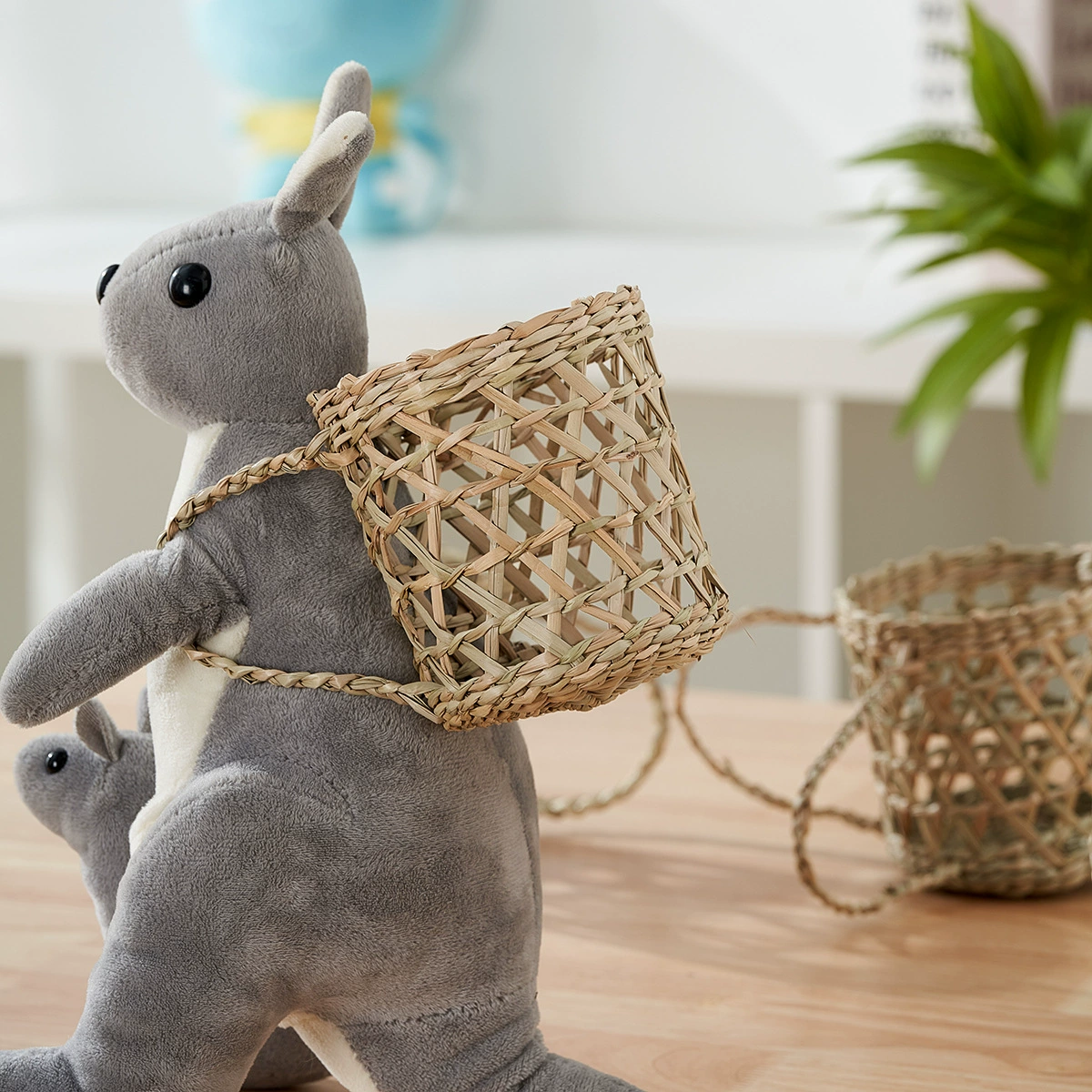 Японская сплошная соломенная корзина ручной работы креативная корзина с оригинальным цветом