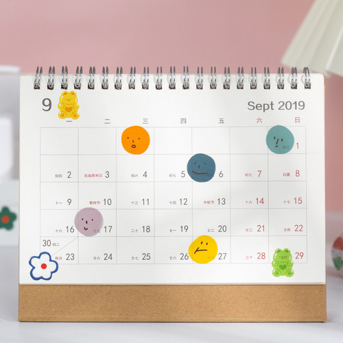 Wenshu Washi Tape Soft Chirp Series Hand-painted Cartoon Color Basic Pocket Decorative Stickers 100 pieces into 8 styles
