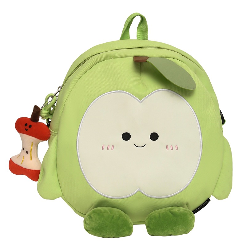 Bolso de hombro para mujer con forma de manzana fresca y linda, mochila de viaje de estilo occidental de moda, nuevo bolso de lona