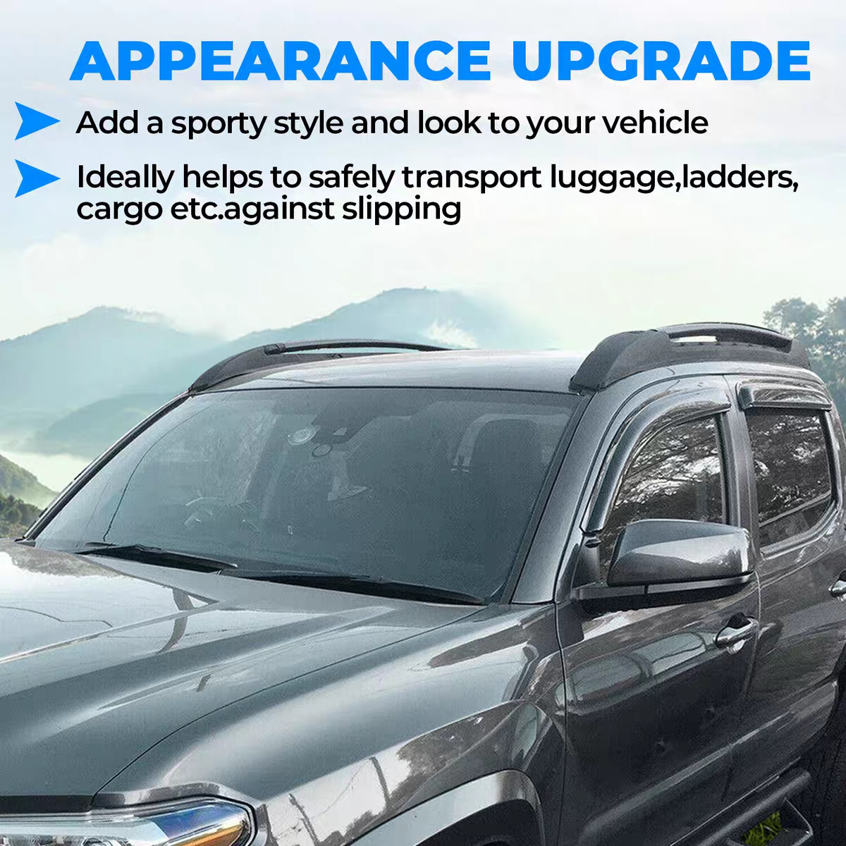 Tacoma Roof Rack Crossbars and Longitudinal Bars Double Cab Double Row Seats