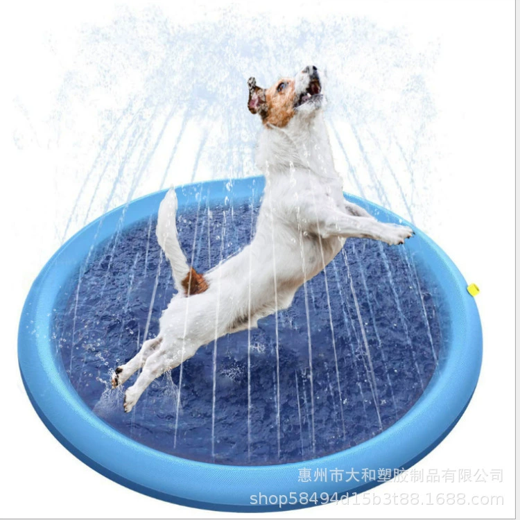 Завод в наличии ПВХ утолщенный нескользящей ПЭТ спрей Мат Открытый Газон воды коврик детей ПЭТ всплеск коврик