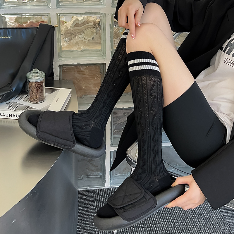 White summer thin cute Japanese socks for students