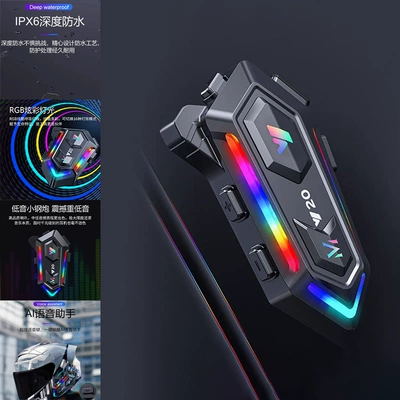 Motorcycle Helmet Headset — Helmet with Built-In Headphones - y20-soft-and-hard-wheat-in-one-colorful-lighting-effects