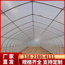 定制蔬菜温室大棚骨架加工 镀锌钢管大棚支架 6分管冷棚西瓜种植