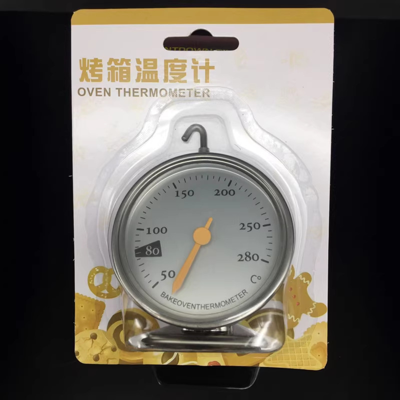 跨境不锈座式烤箱温度计厨房焗炉温度计300度升级版钢烘焙工具