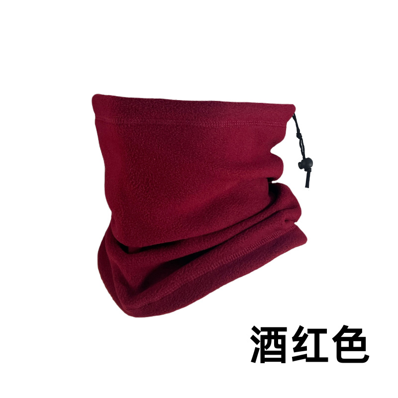 Babero cálido transfronterizo de otoño e invierno, ciclismo al aire libre, protección para el cuello a prueba de viento, máscara de esquí de lana polar a prueba de frío